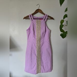 Lilly Pulitzer Lavender Dress with Cream Lace